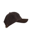 Made in UK Wax Stallington Baseball Cap with Suede Leather Peak One Size Brown